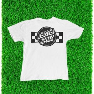 “Santa Cruz” White Tee [Medium]